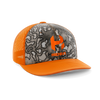 Hiden® Orange/Arid Exile Camo™ Curved Snap Back Hat