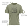 Hiden Exile Camo Olive T-Shirt 50/50 Blend