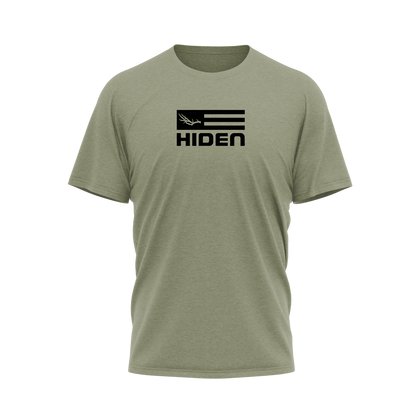 Hiden American Hunter Olive Tshirt 50/50 Blend