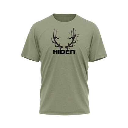 Hiden Elk Bad Mofo Olive T-Shirt 50/50 Blend