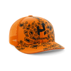 Hiden® Blaze Orange/Exile Camo™ Curved Snap Back Hunting Hat