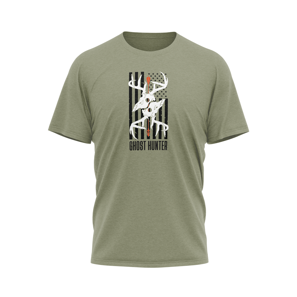 Hiden Coues Ghost Hunter Olive T-Shirt 50/50 Blend