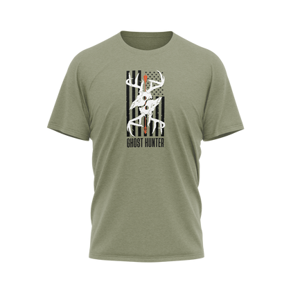 Hiden Coues Ghost Hunter Olive T-Shirt 50/50 Blend