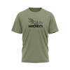 Hiden "As They Lay" Camo Horn Olive T-Shirt 50/50 Blend