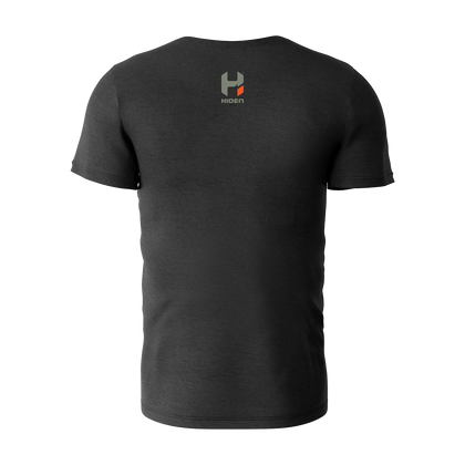 Hiden Boxed Logo Black T-Shirt 50/50 Blend