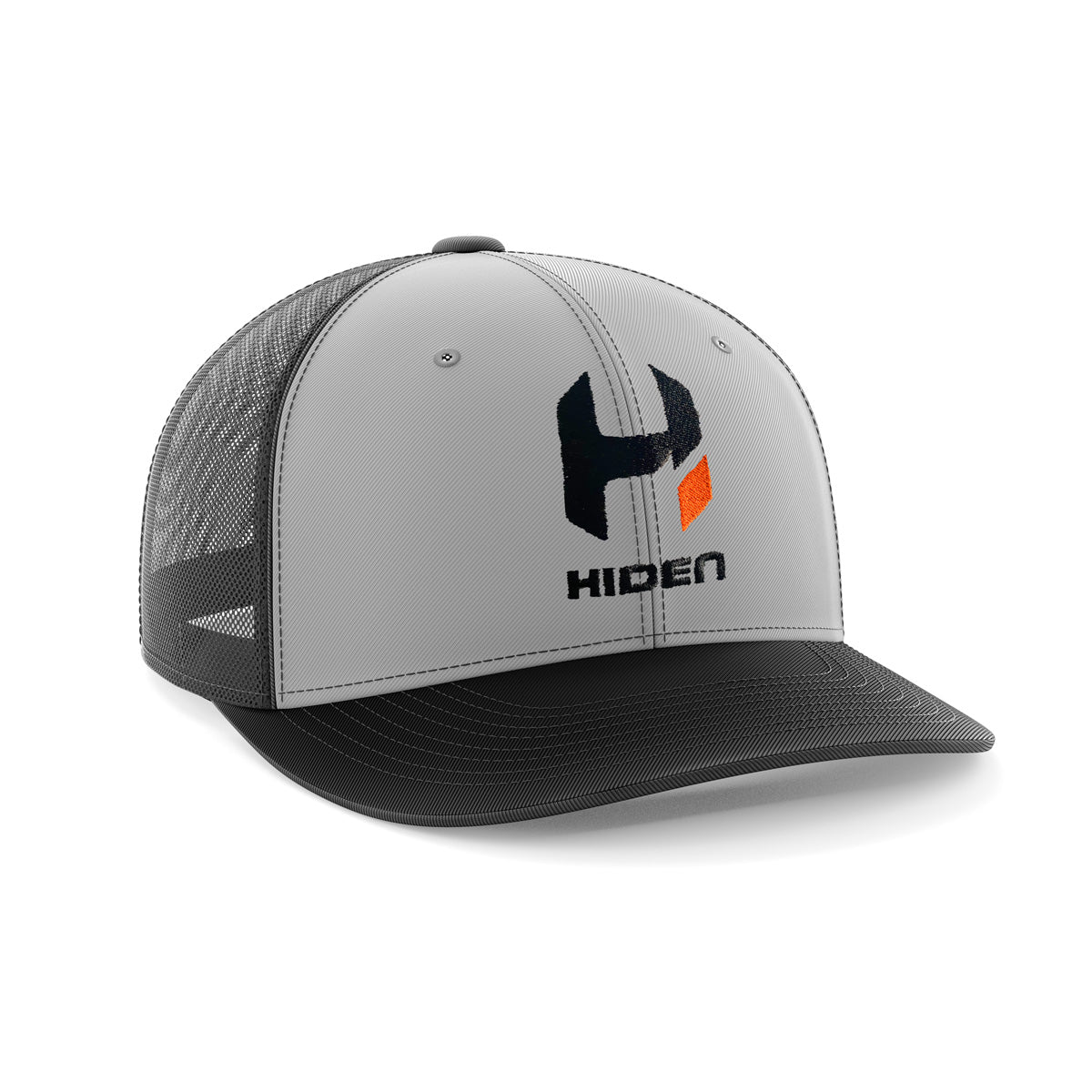 Hiden Charcoal/Grey Curved Snapback Hat