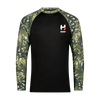 Quick Dry HIDEN EXILE™ Black/Camo Long Sleeve Shirt