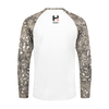 Quick Dry HIDEN EXILE™ White/Camo Long Sleeve Shirt