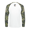 Quick Dry HIDEN EXILE™ White/Camo Long Sleeve Shirt