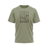 Hiden Backcountry Topo Olive T-Shirt 50/50 Blend