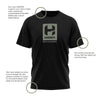 Hiden Boxed Logo Black T-Shirt 50/50 Blend