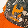 Adult/Youth Hiden® Blaze Orange/Arid Exile Camo™ Flatbill Snap Back Hat