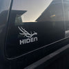 Hiden "As They Lay" Mule Deer Horn Decal 4.66"x5.5"