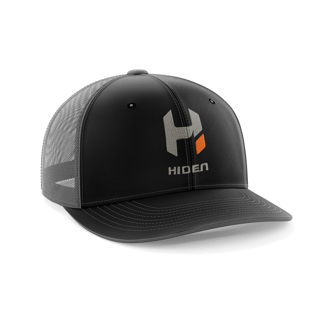 Hiden Charcoal/Black Mesh Hunter Snapback Hat