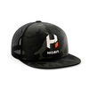 Hiden Stealth Camo Flat Bill Snap Back Hat