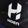 Hiden Solid Color Logo 4.6"x6.7"