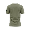 Hiden Olive Black Logo 50/50 Blend T-Shirt