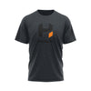 Hiden Slate Black Logo Poly Blend T Shirt