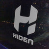 Hiden Solid Color Logo 4.6"x6.7"