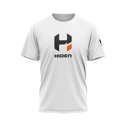 Hiden White Cotton Blend T Shirt