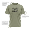 Hiden 11pt Whitetail Olive T-Shirt 50/50 Blend