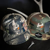 Hiden Coyote/Woodland Camo Snap Back Flat Bill Hat