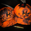 Hiden Kryptek Inferno Blaze Orange Curved Snapback Hat